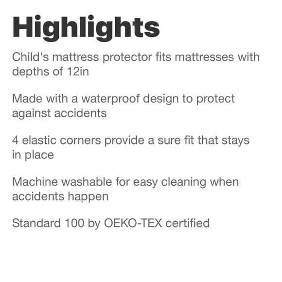 Pillowfort Bedding Pillowfort Waterproof Full Mattress Protector